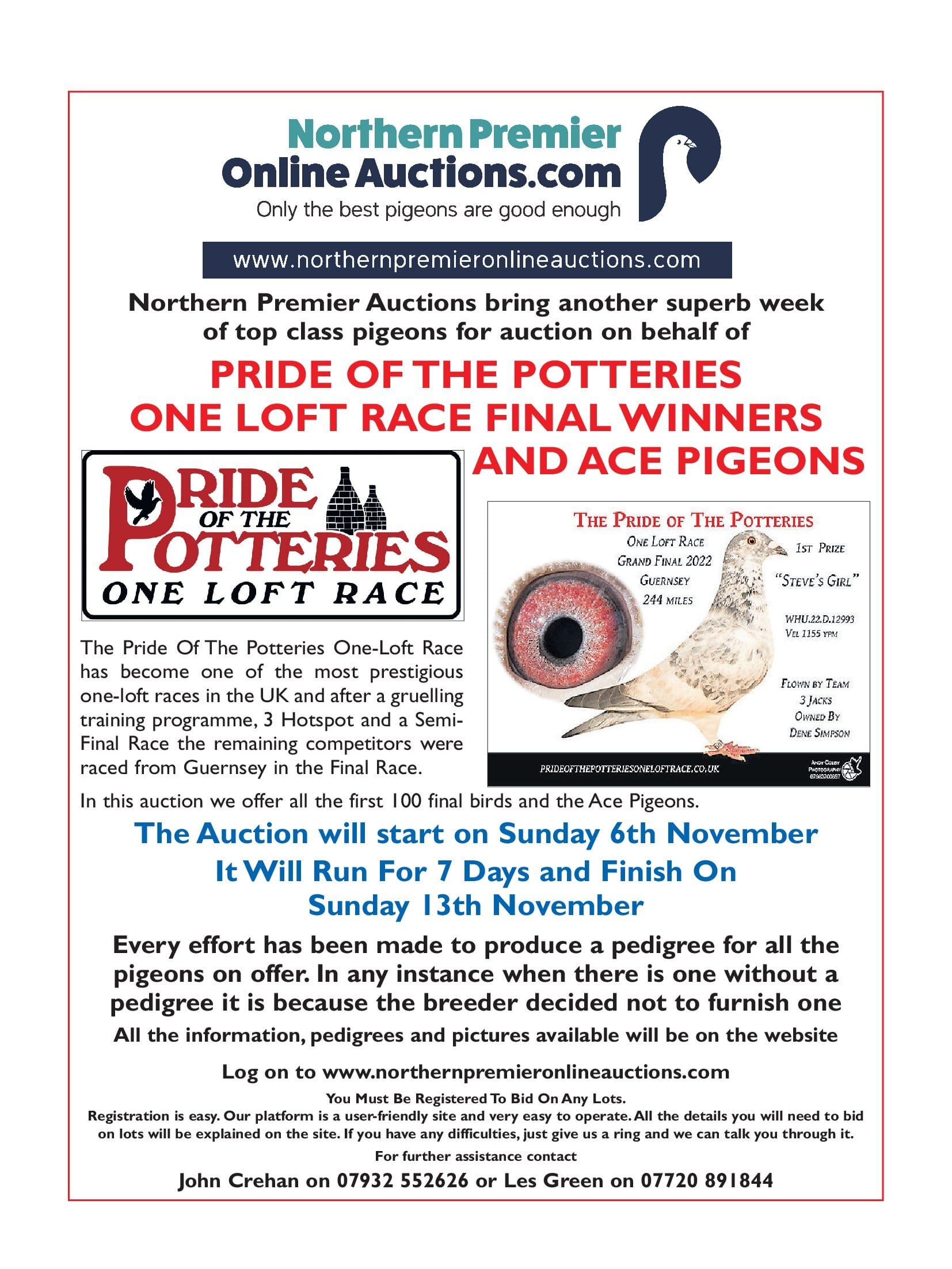 Northern Premier Auctions - Pride of the Potteries